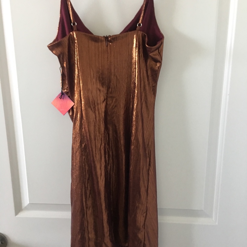 Satin Mini Dress - Picture 3 of 4